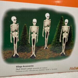 Department 56 Halloween Skull Street Lamps